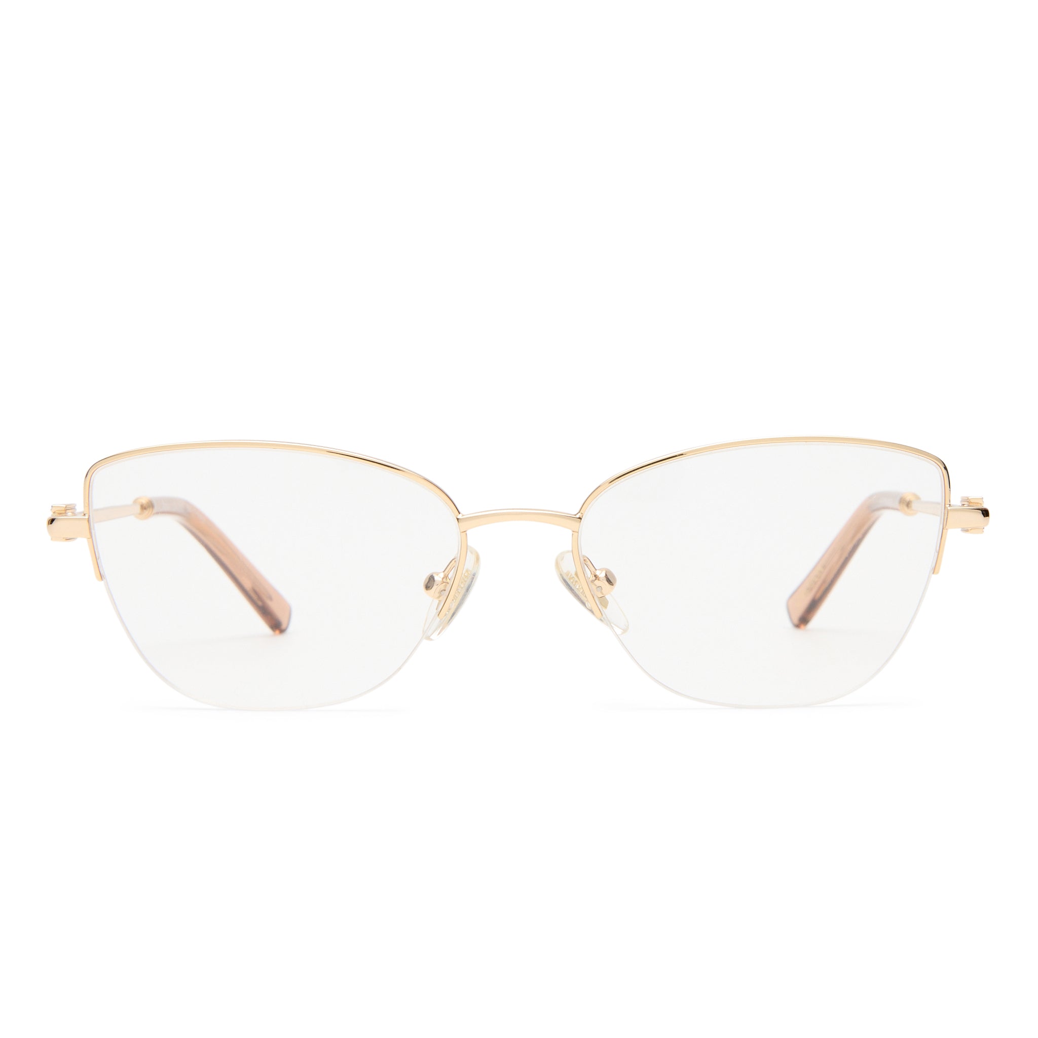 Oroton Fiora Gold Female Cat-Eye Optical Frames | Eyewear Index