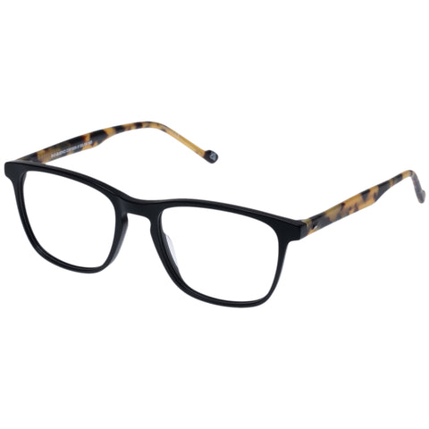 Le Specs Bio-Bueno Matte Black Safari Tort Uni-Sex D-Frame Optical Frames | Eyewear Index