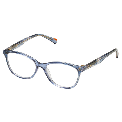 Camilla Weekend In Napa Denim Cloud Shimmer Female Cat-Eye Optical Frames | Eyewear Index