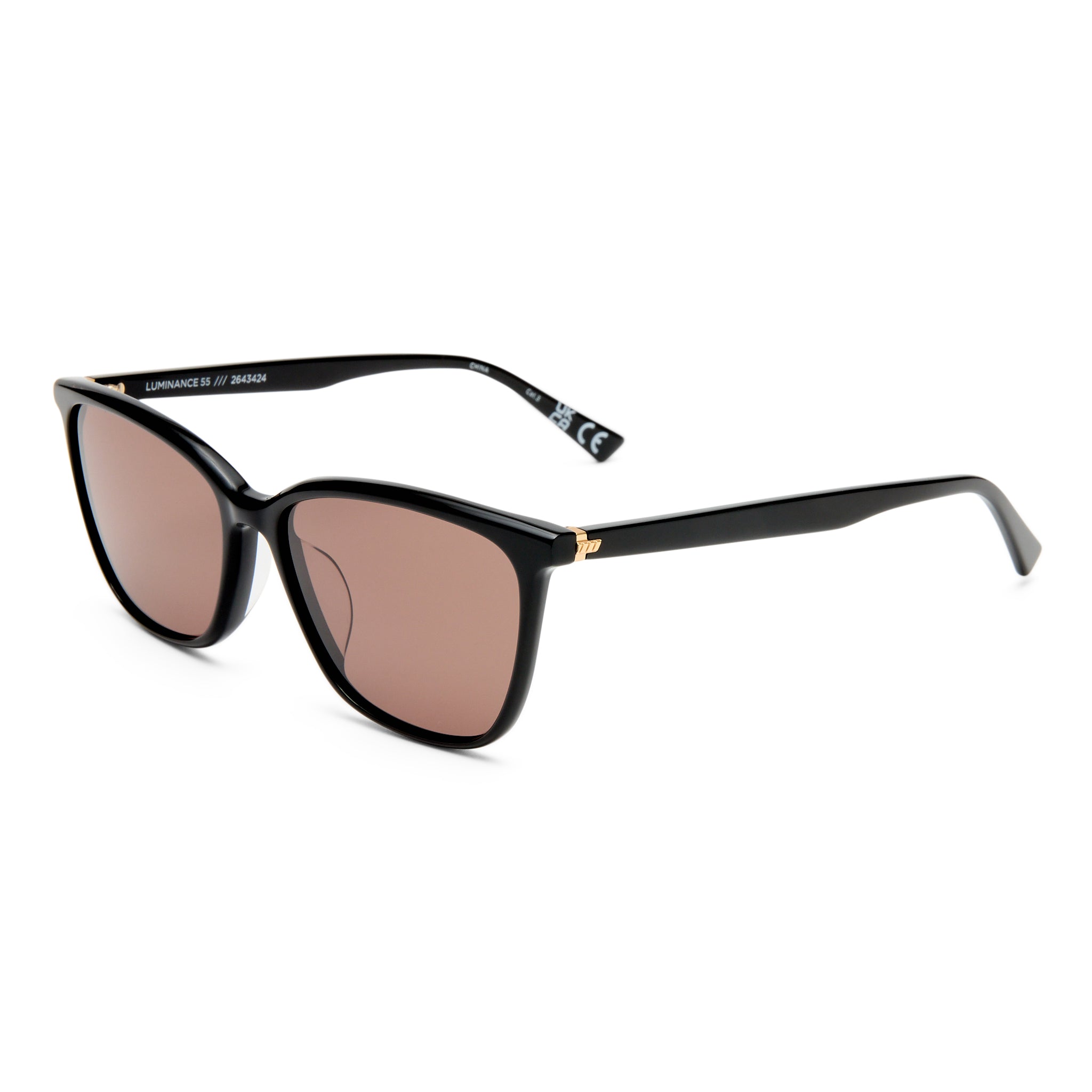 Le Specs Luminance 55 Black Female Cat-Eye Sunglasses | Eyewear Index