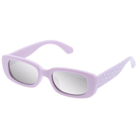 Cancer Council Budgie Kids Pink Hearts Female Rectangle Sunglasses | Eyewear Index