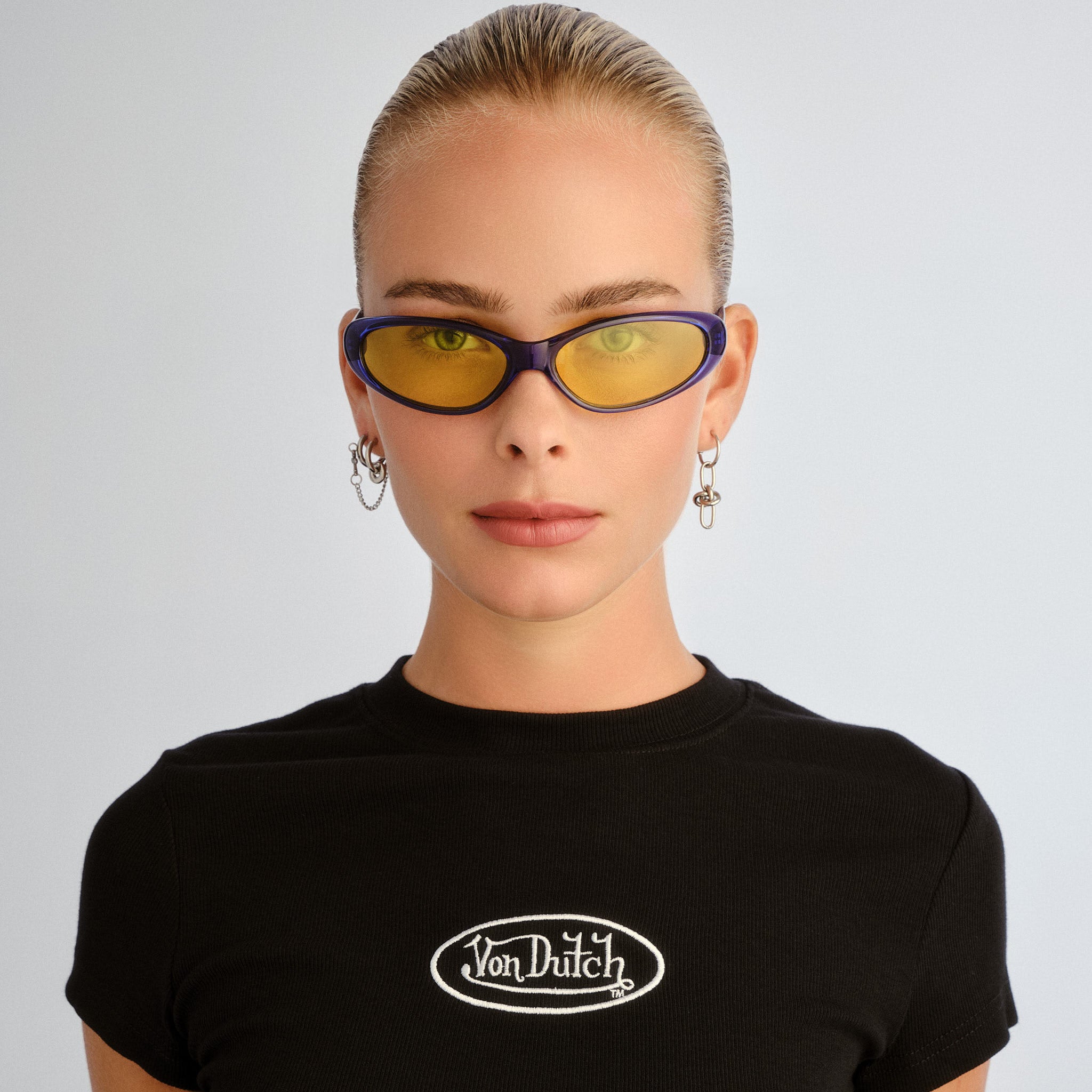 Aire Poison Cobalt Blue Uni-Sex Oval Sunglasses | Eyewear Index