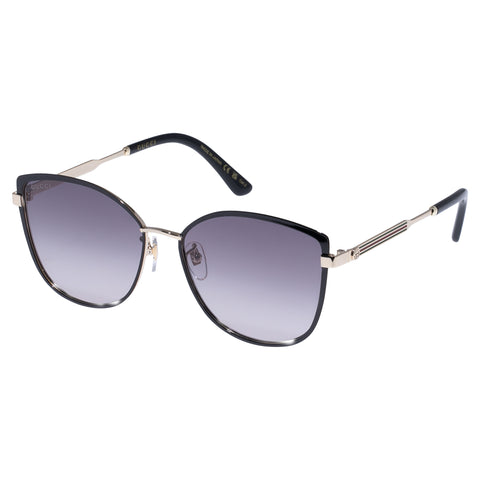 Gucci Gg0589sk Black Female Cat-Eye Sunglasses | Eyewear Index