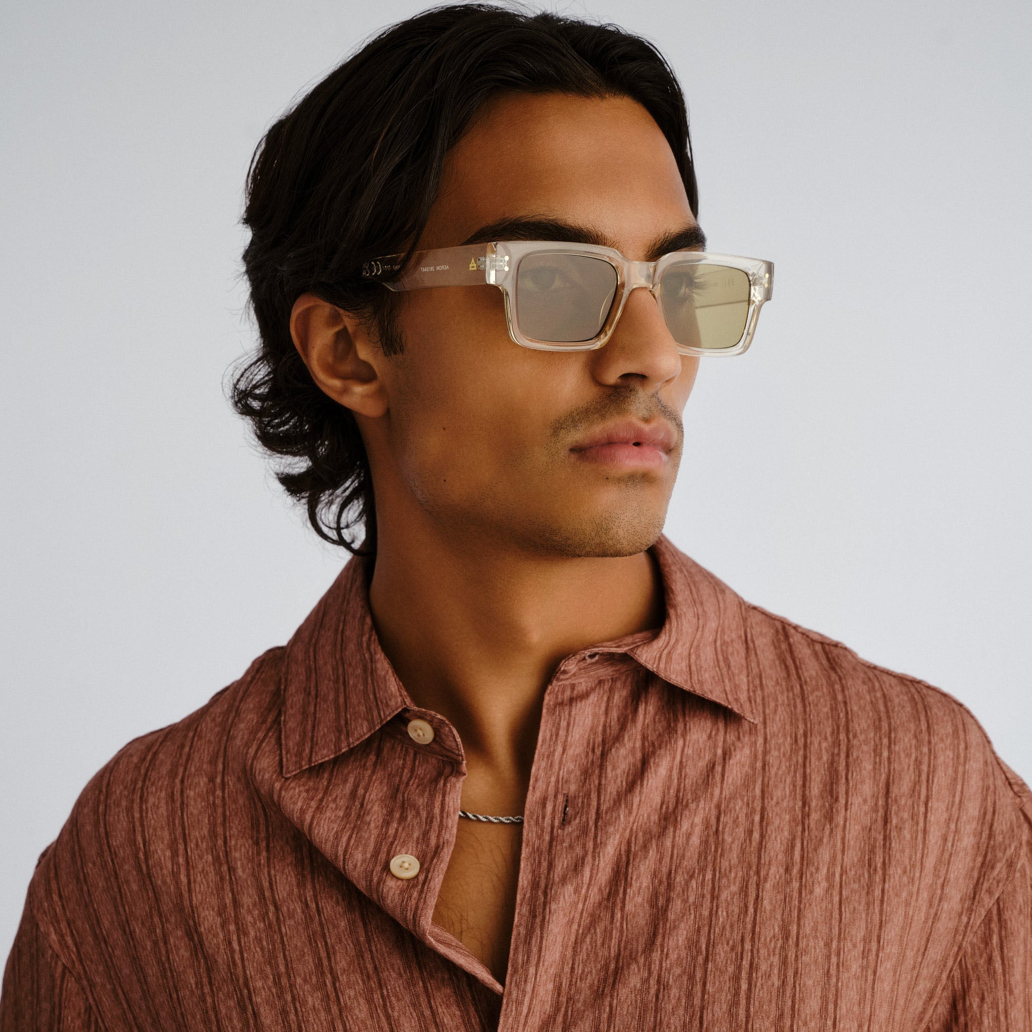Aire Aeron Sand Uni-Sex Rectangle Sunglasses | Eyewear Index