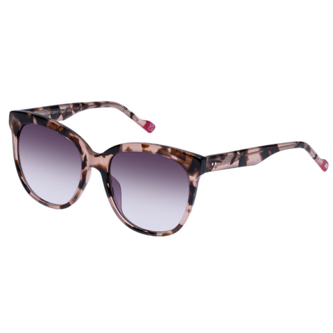 Le Specs Oh Snap Rose Tort Female Round Sunglasses | Eyewear Index