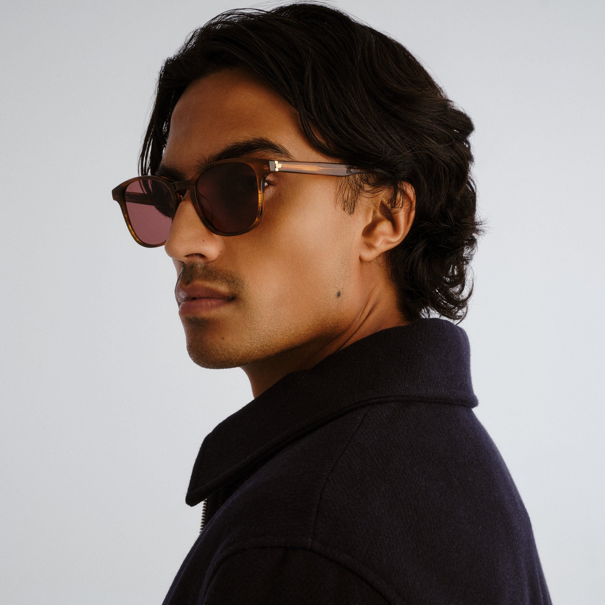 Le Specs Spectral 52 Brown Haze Uni-Sex Round Sunglasses | Eyewear Index