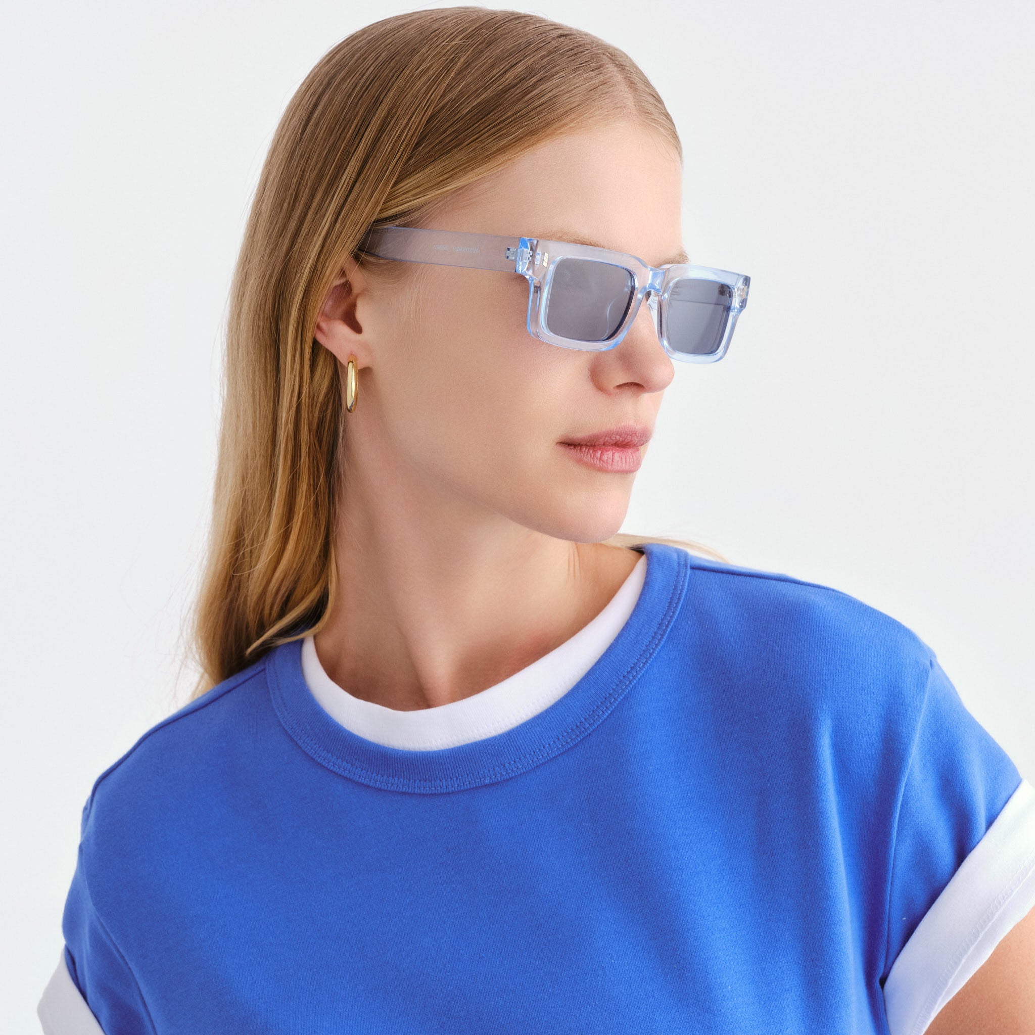 Cancer Council Austinmer Ice Blue Uni-Sex Rectangle Sunglasses | Eyewear Index