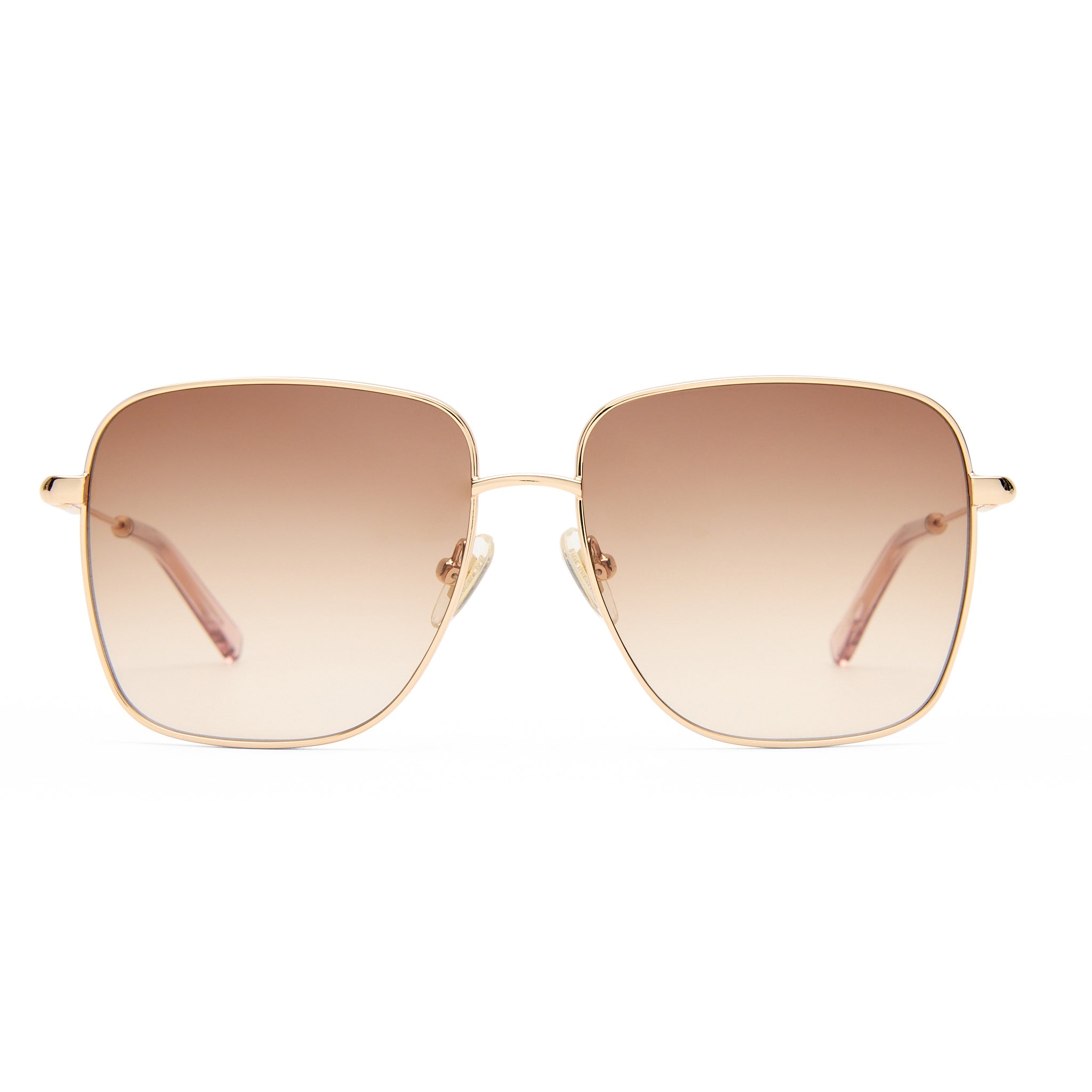 Oroton Asta Gold Blush Female Square Sunglasses | Eyewear Index