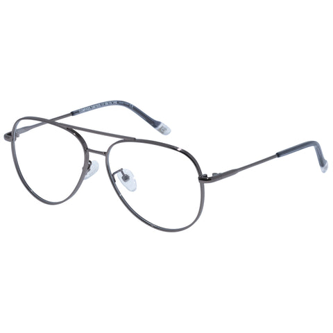 Le Specs Compass Gunmetal Uni-Sex Aviator Optical Frames | Eyewear Index