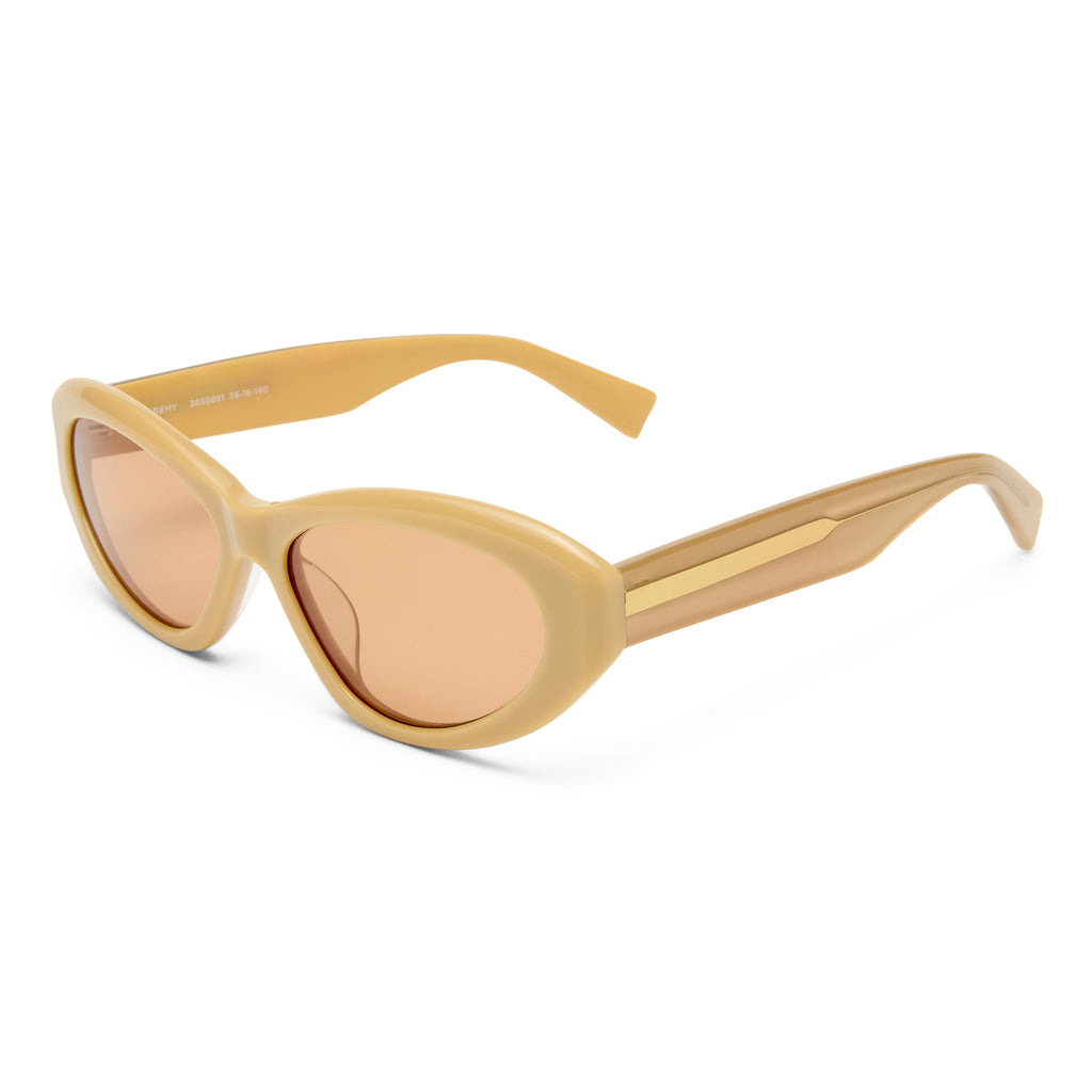 Oroton Remy Oatmeal Female Cat-Eye Sunglasses | Eyewear Index