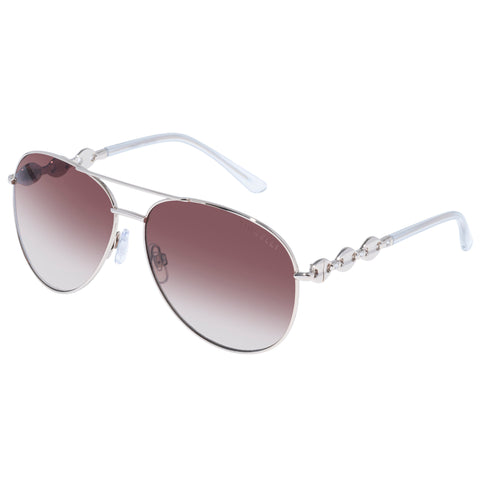 Fiorelli Hailey Gold Crystal Clear Female Aviator Sunglasses | Eyewear Index