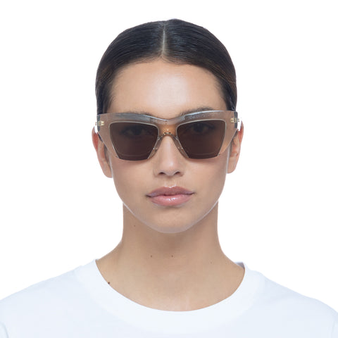 Bottega Veneta Bv1218s Nude Female Cat-Eye Sunglasses | Eyewear Index