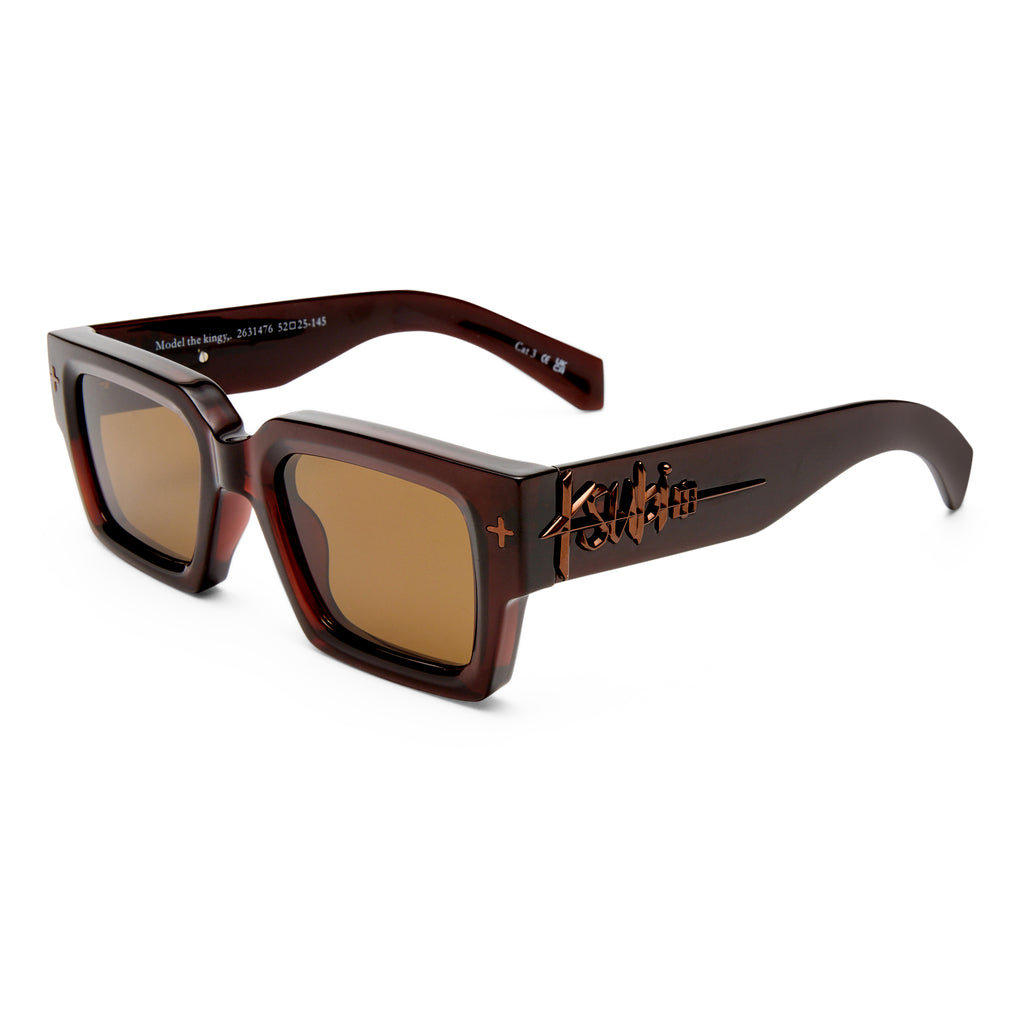 Ksubi The Kingy Tobacco Male D-Frame Sunglasses | Eyewear Index