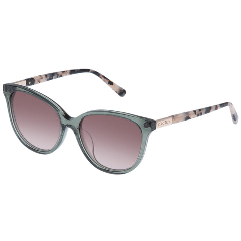 Oroton Reid Slate Cookie Tort Female Cat-Eye Sunglasses | Eyewear Index