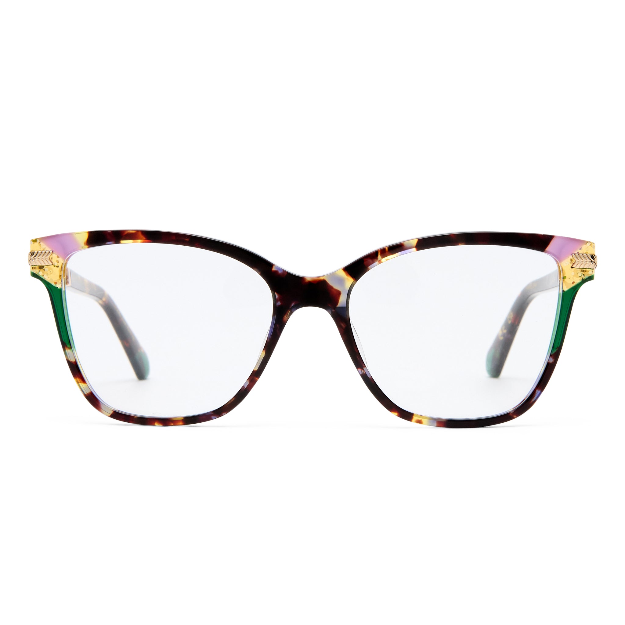 Camilla Silver Screen Purple Tort Female Cat-Eye Optical Frames | Eyewear Index