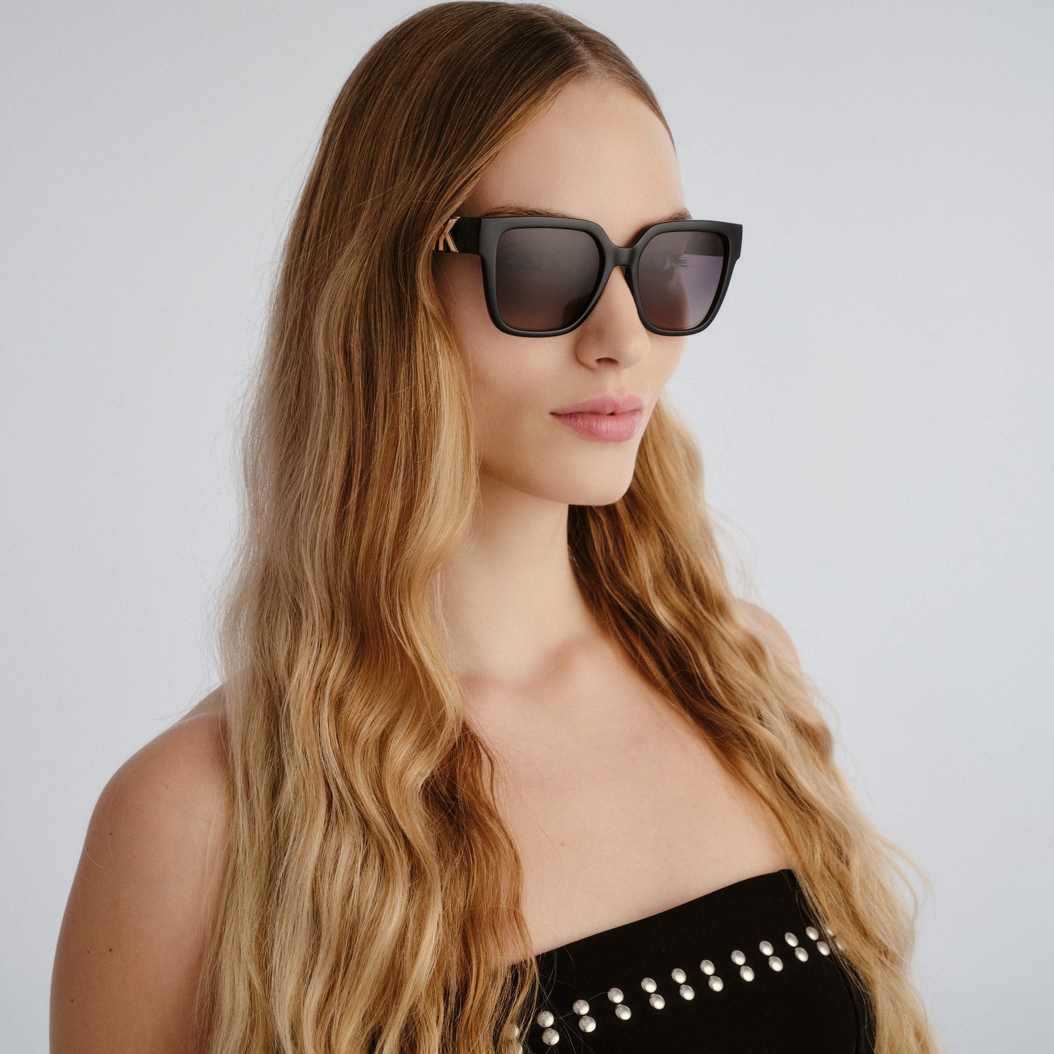 Michael Kors 2170u Karlie 3005t3 Black Female Cat-Eye Sunglasses | Eyewear Index