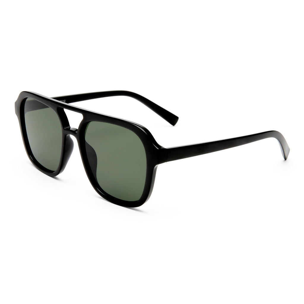 Village Indie Black Male Aviator Sunglasses | Eyewear Index
