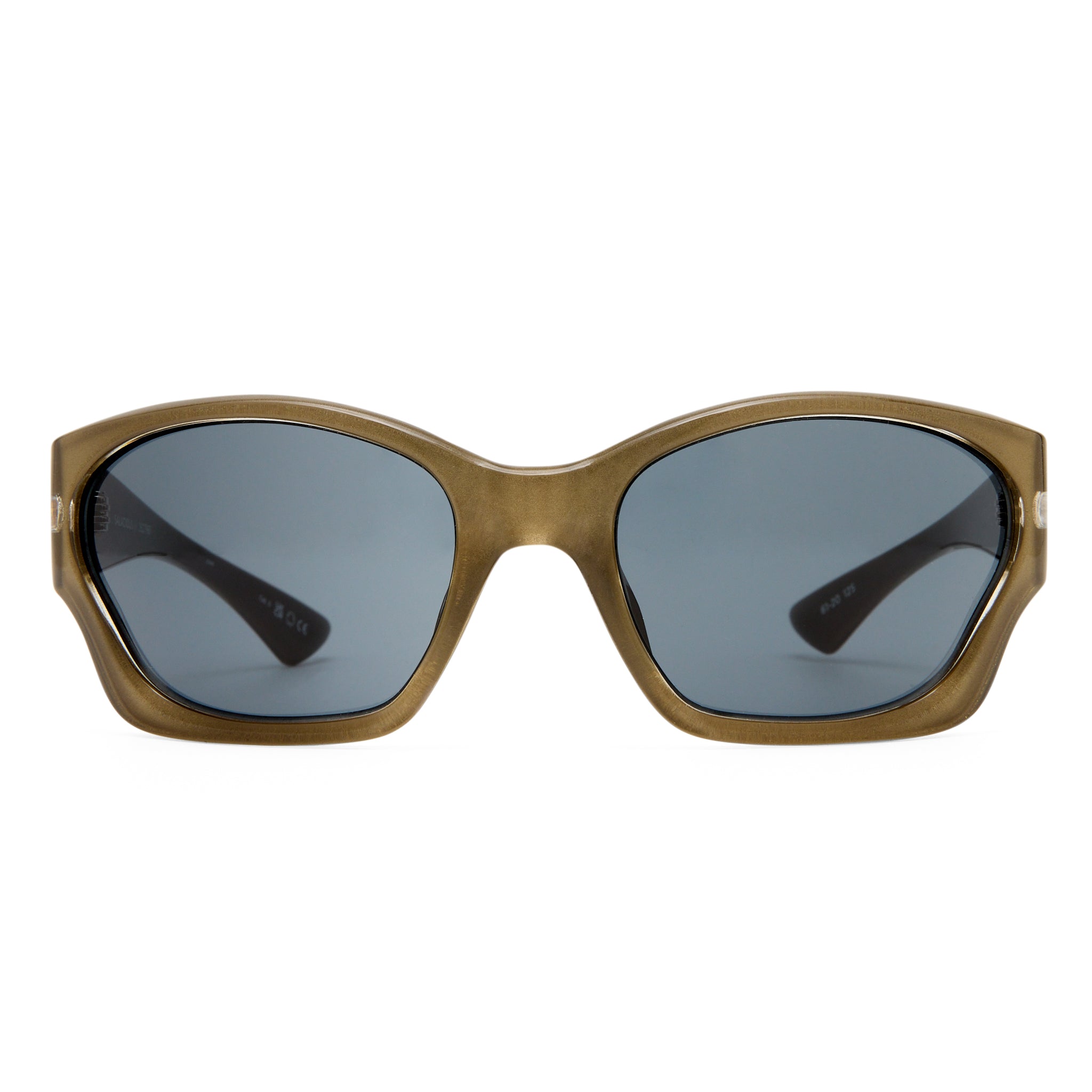 Le Specs Salacious Olive Pearl Uni-Sex Wrap Sunglasses | Eyewear Index
