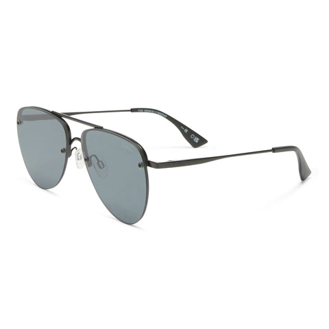 Le Specs The Prince Matte Black Uni-Sex Aviator Sunglasses | Eyewear Index