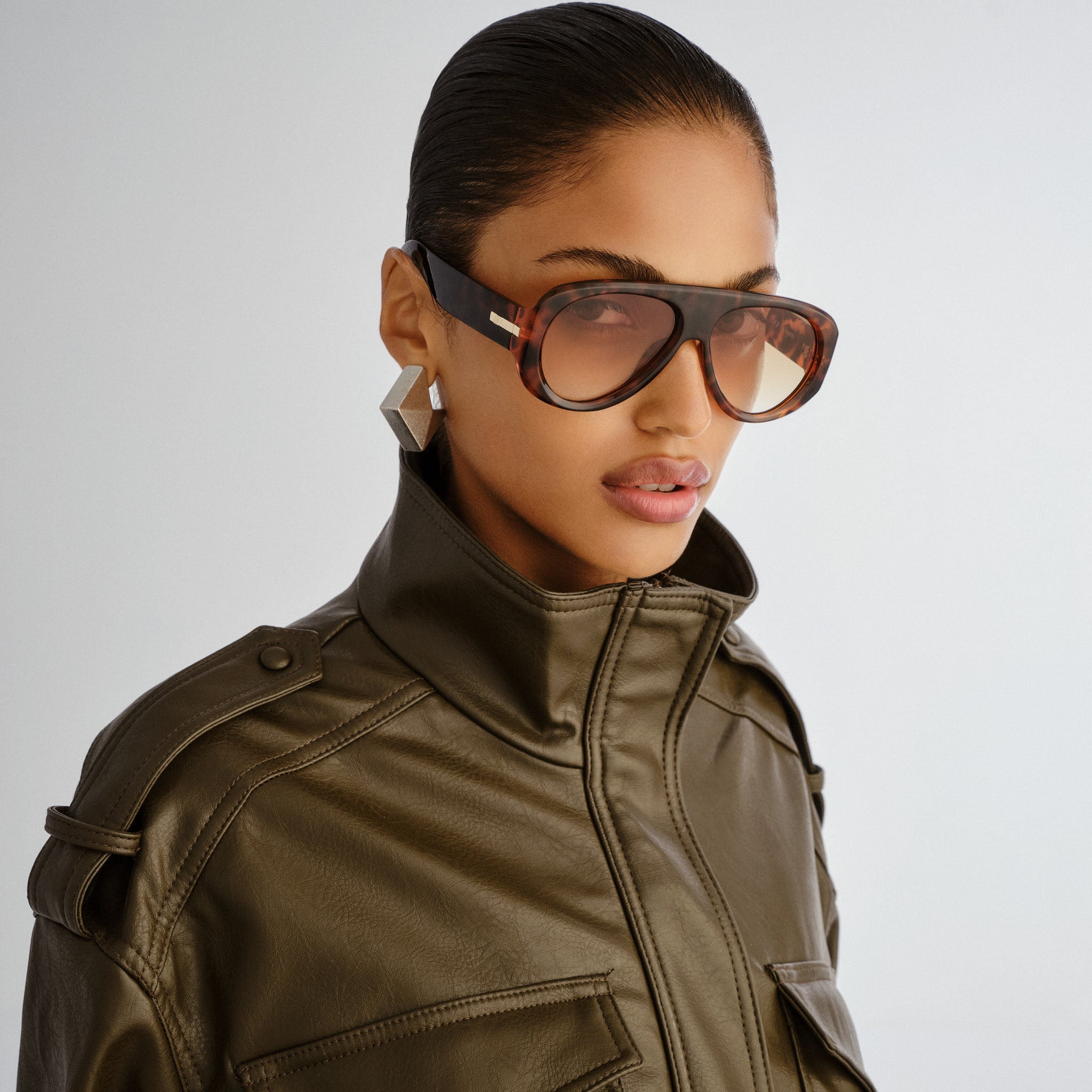 Le Specs Dream Boat Tort Female Aviator Sunglasses | Eyewear Index
