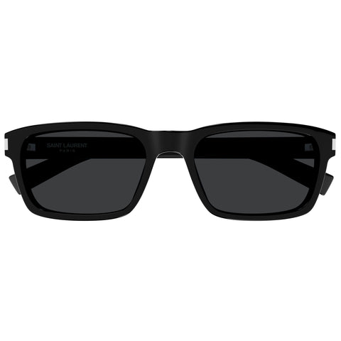 Saint Laurent Sl662 Black Male Rectangle Sunglasses | Eyewear Index