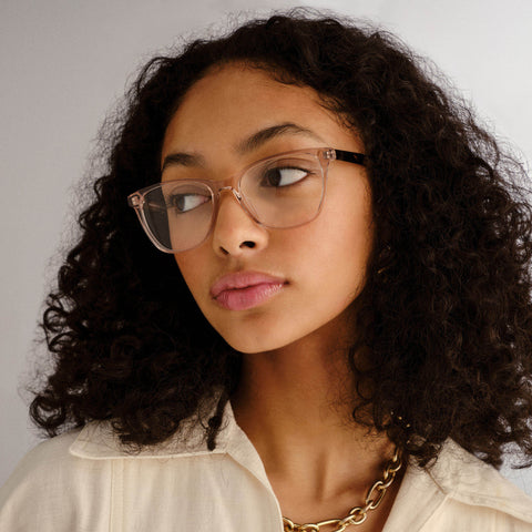 Le Specs Midsummer Night Rosewater Rose Tort Female D-Frame Optical Frames | Eyewear Index