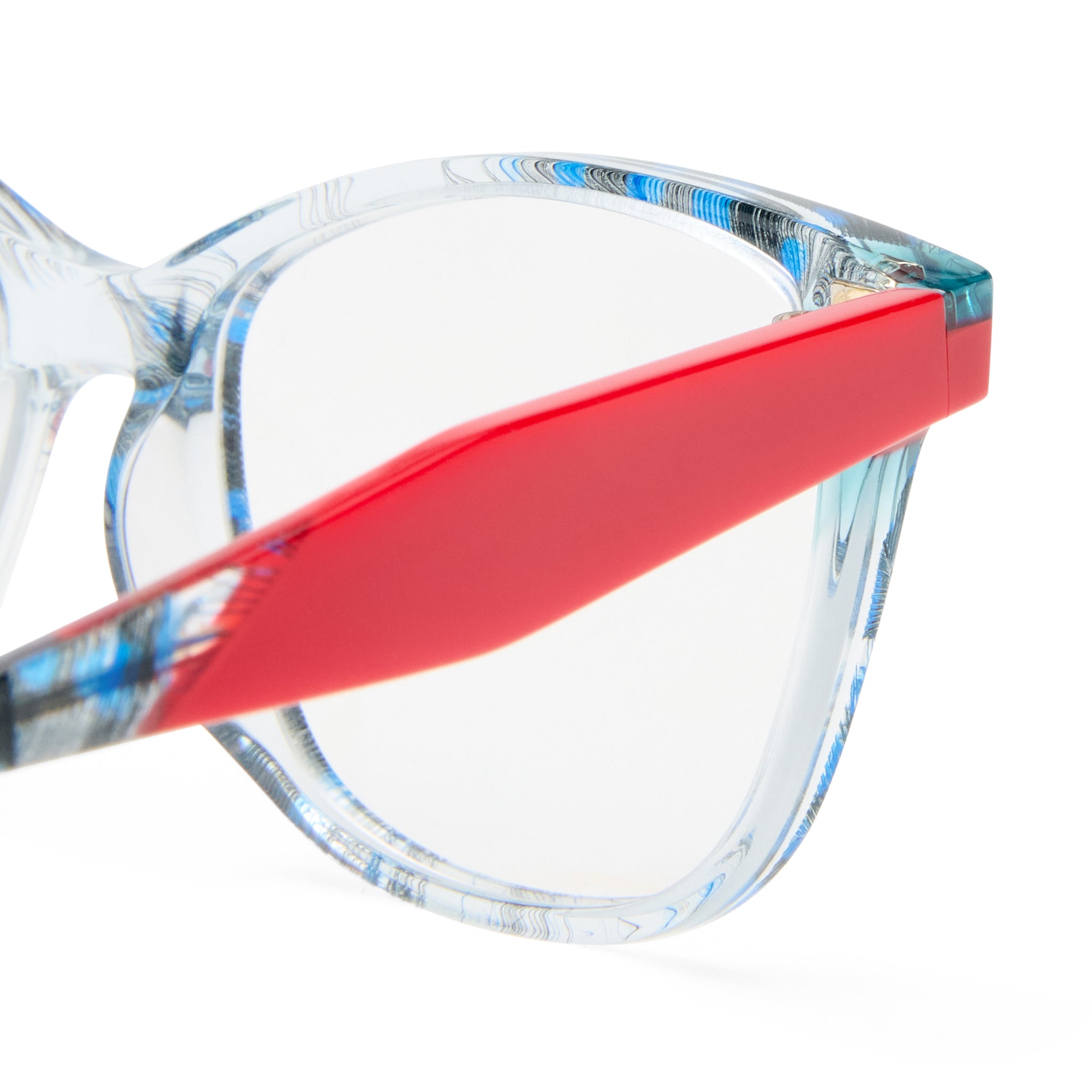 Camilla The Rehearsal Blue Feather Female D-Frame Optical Frames | Eyewear Index