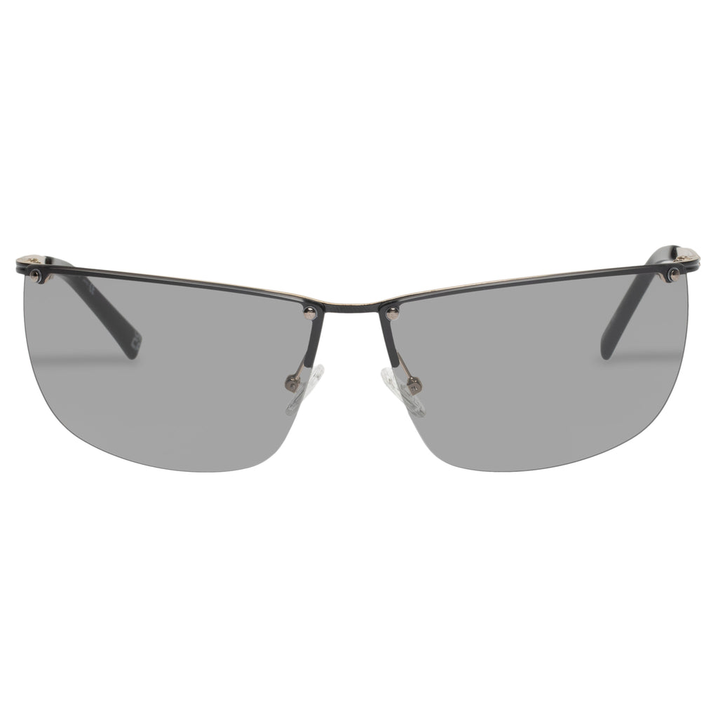 Le Specs Y2ok Black Uni-Sex Wrap Sunglasses | Eyewear Index
