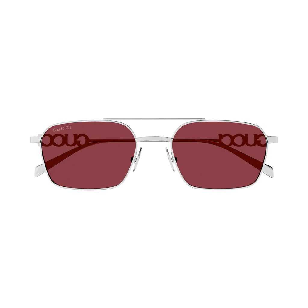 Gucci Gg1804s Silver Female Rectangle Sunglasses | Eyewear Index