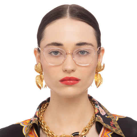 Camilla The Journey Pink Female D-Frame Optical Frames | Eyewear Index