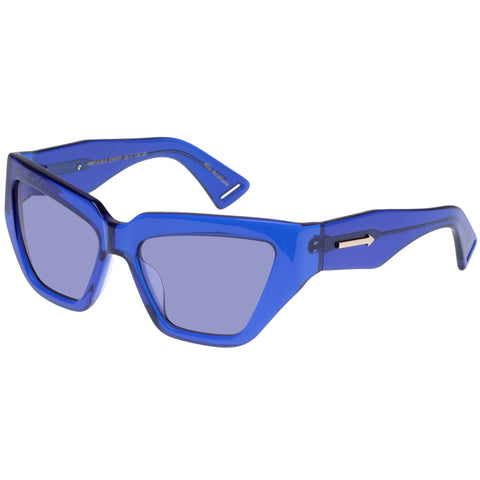 Karen Walker Wrap God Indigo Female Wrap Sunglasses | Eyewear Index