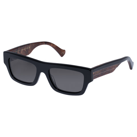 Gucci Gg1301s Black Male Rectangle Sunglasses | Eyewear Index