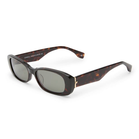 Le Specs Surreal Dark Tort Uni-Sex Rectangle Sunglasses | Eyewear Index