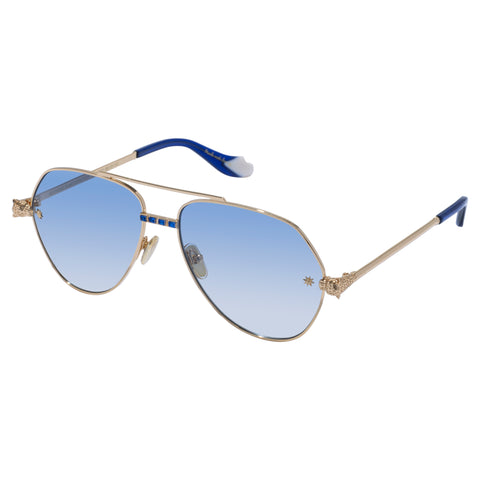 Camilla Nothing In Moderation Gold Female Aviator Sunglasses | Eyewear Index