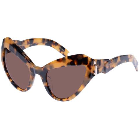 Karen Walker Bow Wow Crazy Tort Female Cat-Eye Sunglasses | Eyewear Index