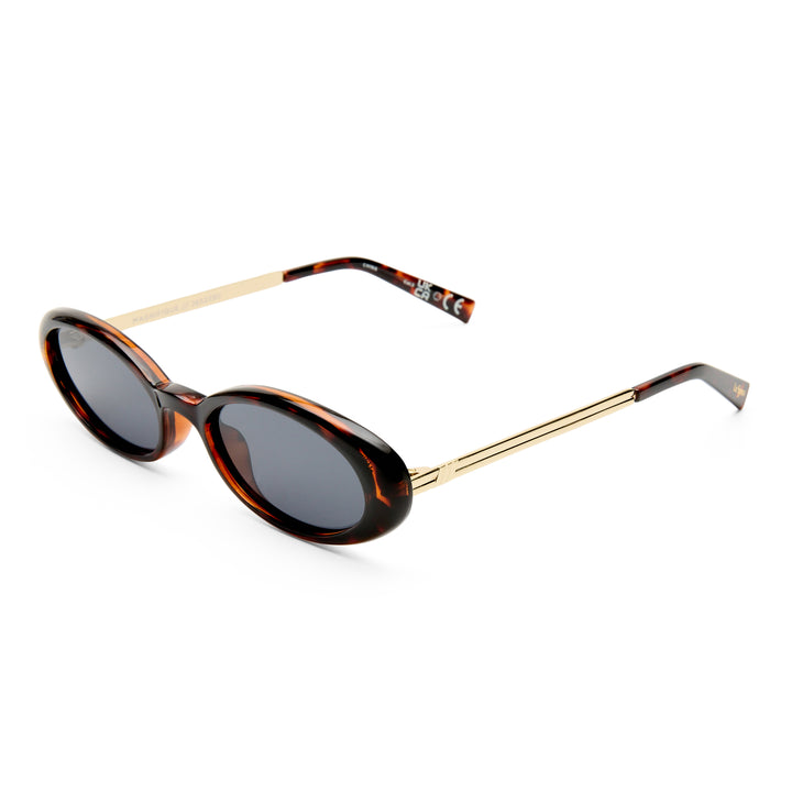 Le Specs Magnifique Dark Tort Female Oval Sunglasses | Eyewear Index