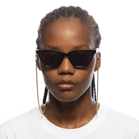 Le Specs Fine Rope Neck Chain Gold Female Unspecified Accessories | Eyewear Index