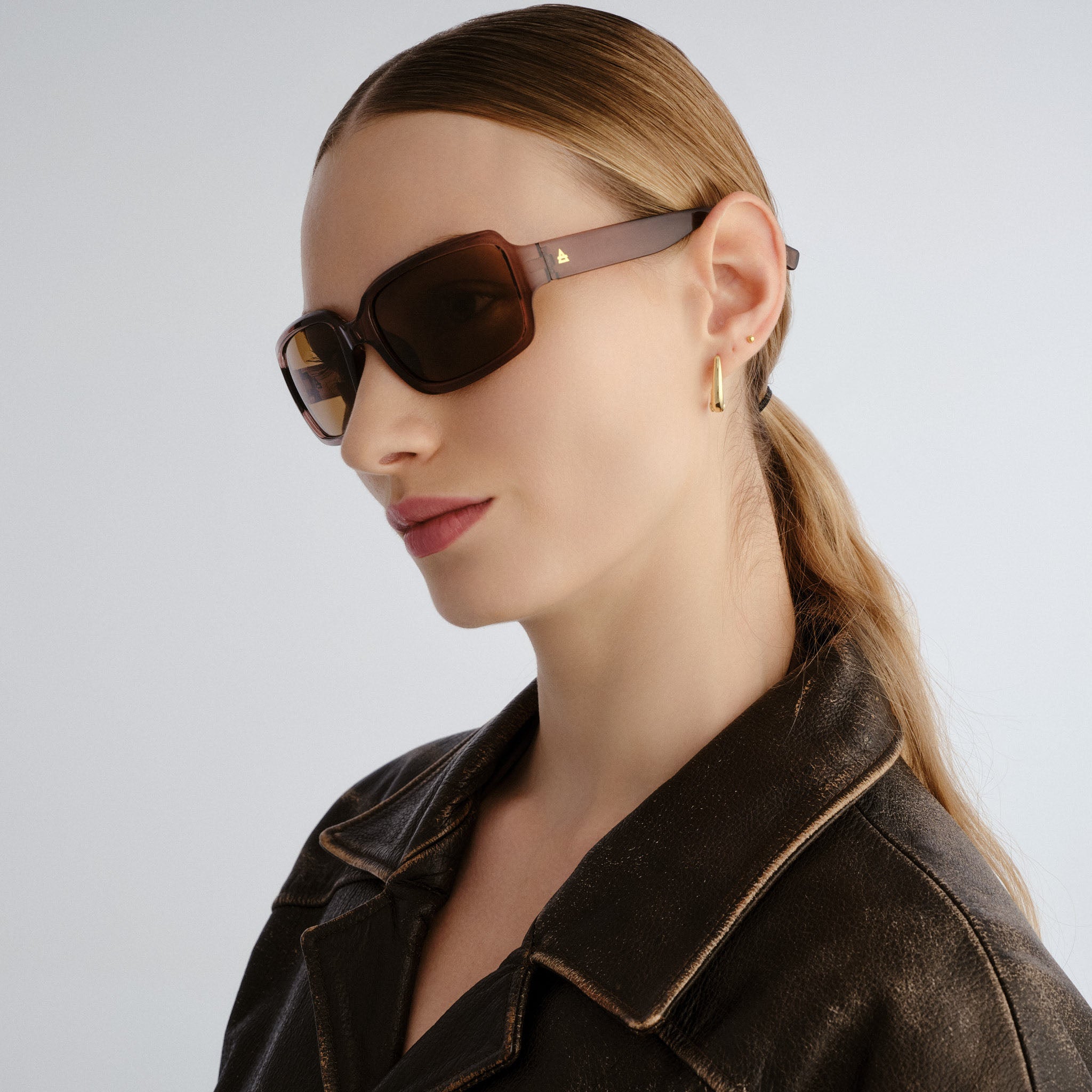Aire Ignite Espresso Uni-Sex Wrap Sunglasses | Eyewear Index