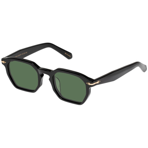 Karen Walker Trillion Black Uni-Sex Square Sunglasses | Eyewear Index