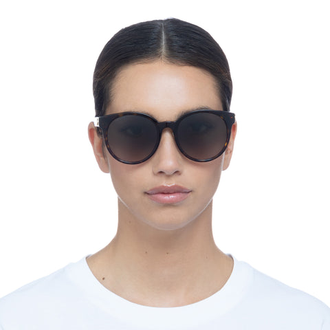 Gucci Gg0416sk Havana Female Round Sunglasses | Eyewear Index