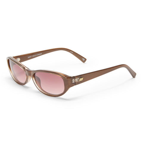 Le Specs Dont Cha Pearl Chocolate Uni-Sex Oval Sunglasses | Eyewear Index