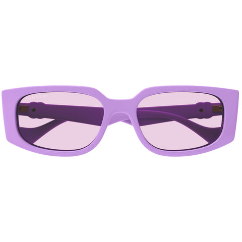 Gucci Gg1534s Violet Female Rectangle Sunglasses | Eyewear Index