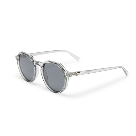 Le Specs Speed Of Night Pewter Uni-Sex Round Sunglasses | Eyewear Index