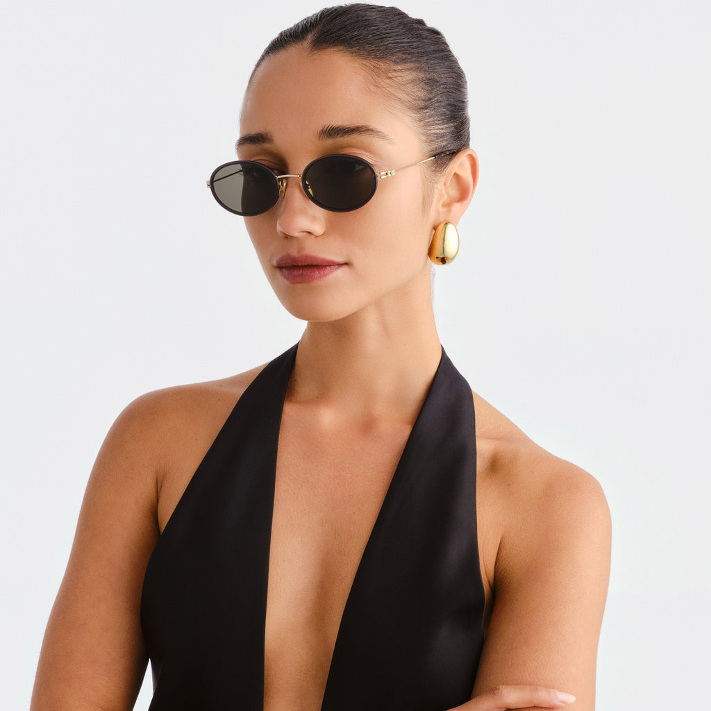 Gucci Gg1980s Grey Female Oval Sunglasses | Eyewear Index
