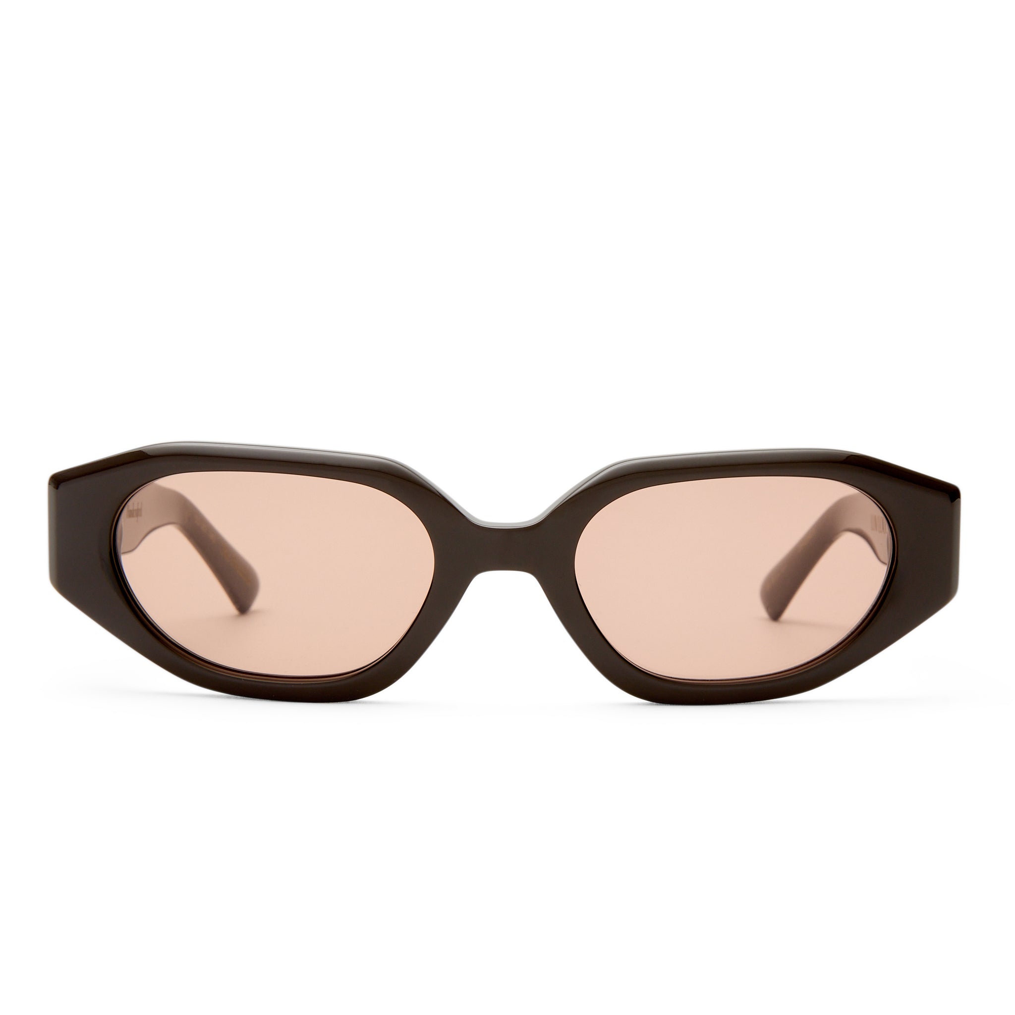Luv Lou The Freddie Dark Chocolate Female Oval Sunglasses | Eyewear Index