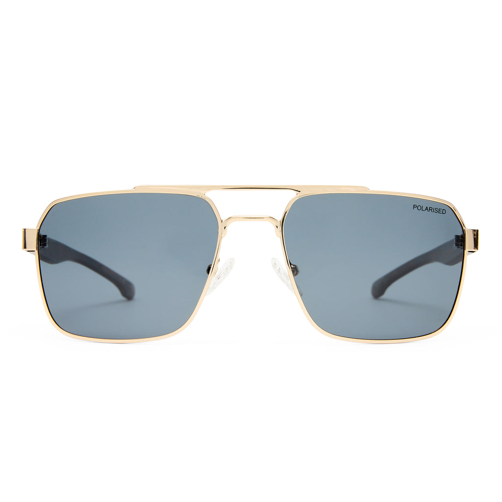 Fish Sandbar Gold Matte Tort Male Aviator Sunglasses | Eyewear Index