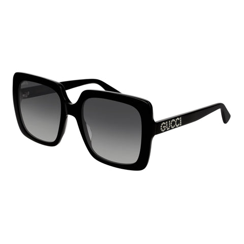 Gucci Gg0418s Black Female D-Frame Sunglasses | Eyewear Index