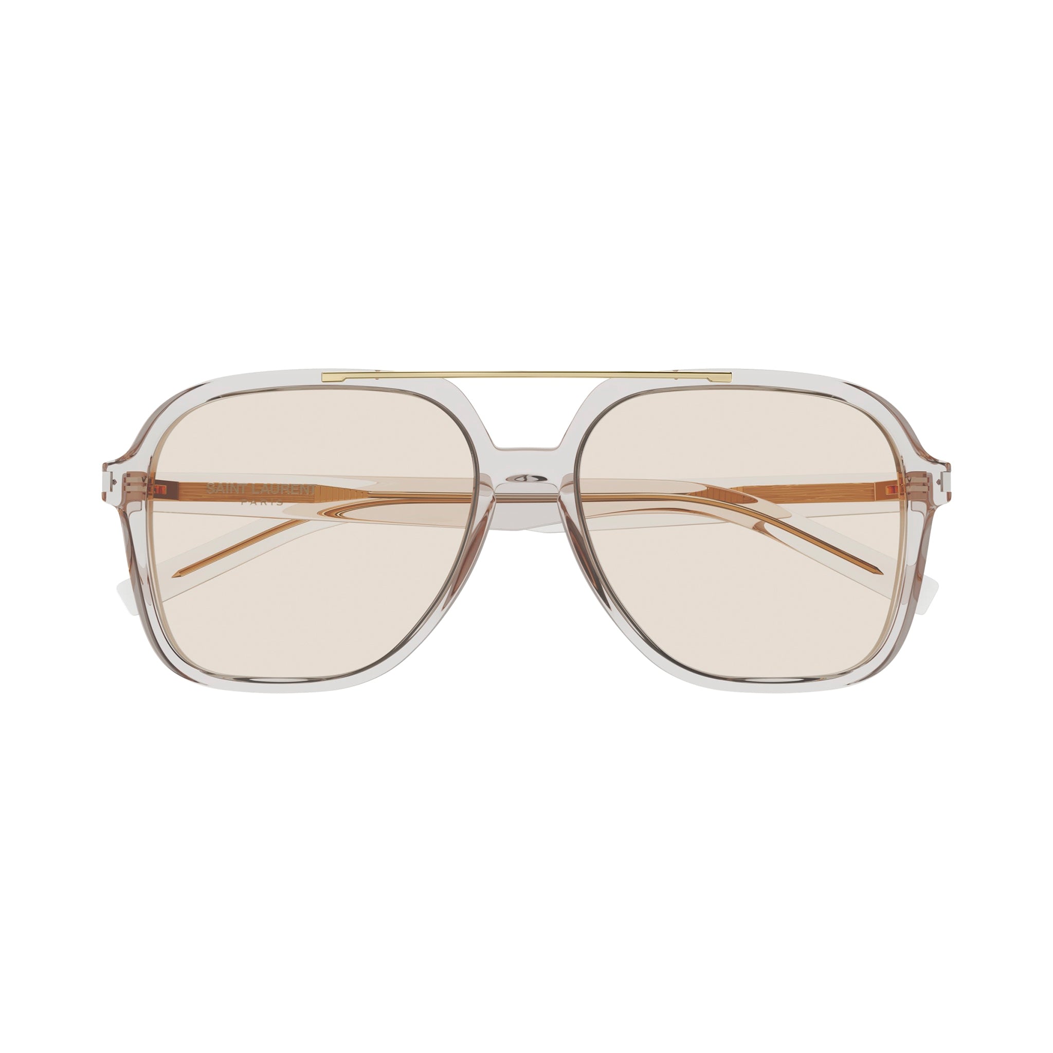 Saint Laurent Sl545 Beige Female Rectangle Sunglasses | Eyewear Index