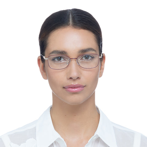 Oroton Brighton Gold Red Female Rectangle Optical Frames | Eyewear Index