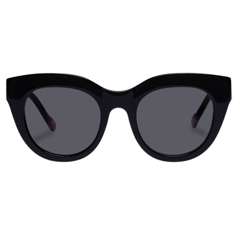 Le Specs Airy Canary Ii Black Female Cat-Eye Sunglasses | Eyewear Index